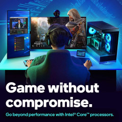 Intel® Core™ i7-14700F, processeur pour PC de Bureau, 20 cœurs (8 P-Cores + 12 E-Cores) jusqu'à 5,4 GHz