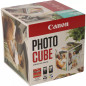 Canon Photo Cube Creative Pack, Blue - PG-560/CL-561 Ink with PP-201 Glossy Photo Paper 5x5 (40 Sheets) + Photo Frame - Compatib