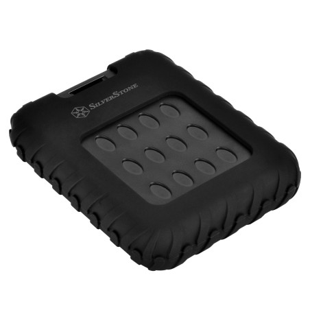 SilverStone SST-MMS01 - Boîtier disque dur externe USB 3.0 pour HDD ou SSD 2.5 pouces de 7mm ou 9.5mm, Qualité militaire certifi