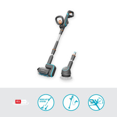 Gardena Nettoyeur multifonction sans fil AquaBrush Universal 04/18V PVA Ready-To-Use Set : nettoyeur sur batterie, batterie incl