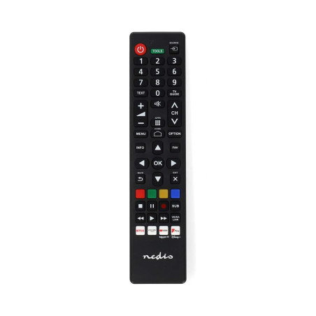 Télécommande de Rechange - Convient pour : Panasonic/Sharp - Préprogrammée - 1 Appareil Disney + Button/Netflix Button/Rakuten T