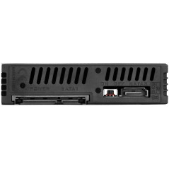 SilverStone SST-FS202B - Boîtier disque dur interne 3.5“ pour SAS/SATA HDD ou SSD 2x 2.5“, en aluminium, sans plateau, échangeab