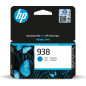 HP Cartouche d'encre d'origine 938 - Cyan (4S6X5PE)