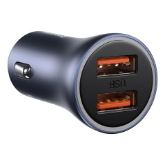Baseus Car Charger Golden Contactor Pro with (USB/Type-C Cable 5A), 2