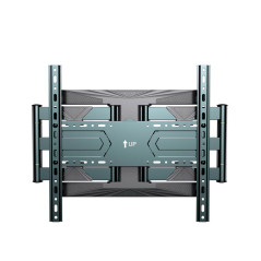 Gembird Support Mural TV Orientable et Inclinable pour Écrans 40–80 Pouces, Double Bras, Extensible, VESA Jusqu’à 600×400, Charg