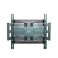 Gembird Support Mural TV Orientable et Inclinable pour Écrans 40–80 Pouces, Double Bras, Extensible, VESA Jusqu’à 600×400, Charg