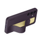 Coque en silicone avec lanière pour Samsung Galaxy S24 Violet Foncé Coque en silicone avec lanière pour Samsung Galaxy S24 Violet Foncé