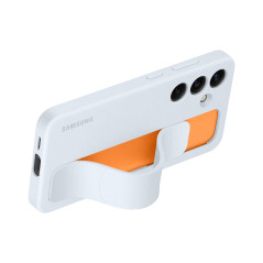 Coque en silicone avec lanière pour Samsung Galaxy S24 Bleu Polaire