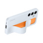 Coque en silicone avec lanière pour Samsung Galaxy S24 Bleu Polaire