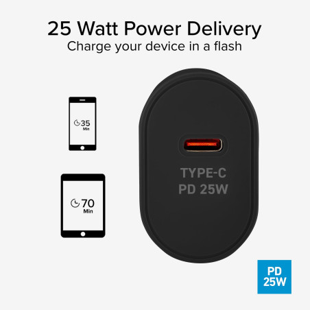 SBS Chargeur Secteur Power Delivery 25W USB C