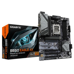 GIGABYTE B650 Eagle AX Carte mère - AMD Ryzen série 9000, VRM 12+2+2 Phases, jusqu'à 7600 MHz DDR5 (OC), 1xPCIe 5.0 + 2xPCIe 4.0