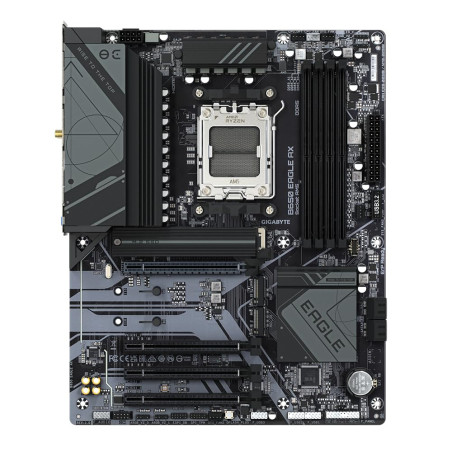 GIGABYTE B650 Eagle AX Carte mère - AMD Ryzen série 9000, VRM 12+2+2 Phases, jusqu'à 7600 MHz DDR5 (OC), 1xPCIe 5.0 + 2xPCIe 4.0