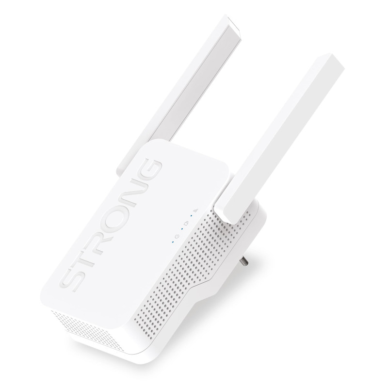 STRONG Répéteur Amplificateur WiFi 6 AX1800 Mbps|Point d'accès|Port WAN/LAN|2 antennes|Compatible Box Internet|Garantie 4 Ans STRONG Répéteur Amplificateur WiFi 6 AX1800 Mbps|Point d'accès|Port WAN/LAN|2 antennes|Compatible Box Internet|Garantie 4 Ans