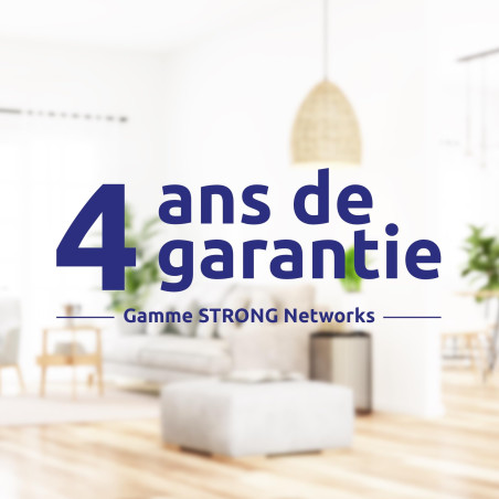 STRONG Répéteur Amplificateur WiFi 6 AX1800 Mbps|Point d'accès|Port WAN/LAN|2 antennes|Compatible Box Internet|Garantie 4 Ans