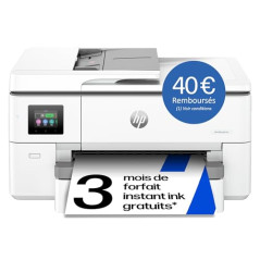 HP OfficeJet Pro 9720e, 53N95B, Imprimante Multifonction, 3 Mois de Forfait Instant Ink Gratuit, à Jet d'encre, A4, Couleur, Rec