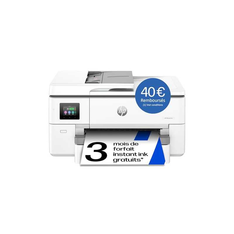 HP OfficeJet Pro 9720e, 53N95B, Imprimante Multifonction, 3 Mois de Forfait Instant Ink Gratuit, à Jet d'encre, A4, Couleur, Rec HP OfficeJet Pro 9720e, 53N95B, Imprimante Multifonction, 3 Mois de Forfait Instant Ink Gratuit, à Jet d'encre, A4, Couleur, Rec