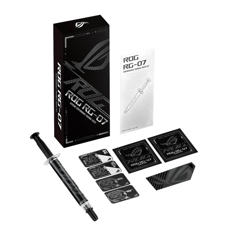Kit de pâte Thermique ASUS ROG RG-07 Performance (3 g, Haute conductivité Thermique, Formule Durable, Comprend Un Outil d'applic Kit de pâte Thermique ASUS ROG RG-07 Performance (3 g, Haute conductivité Thermique, Formule Durable, Comprend Un Outil d'applic