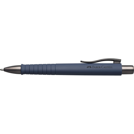 Faber-Castell 241189 - Stylo à bille Poly Ball, bleu marine urbain, 1 pièce, avec recharge remplaçable, indélébile
