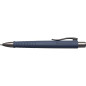 Faber-Castell 241189 - Stylo à bille Poly Ball, bleu marine urbain, 1 pièce, avec recharge remplaçable, indélébile