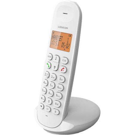 Logicom ILOA 150 Téléphone Fixe sans Fil sans Répondeur - Solo - Téléphones analogiques et dect - Blanc
