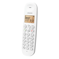 Logicom ILOA 150 Téléphone Fixe sans Fil sans Répondeur - Solo - Téléphones analogiques et dect - Blanc
