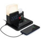 Chargeur sans Fil 15W Qi + 10W Qi Smartphone + Apple Watch + Réveil + Lampe + Câble USB A/C Noire Bigben Chargeur sans Fil 15W Qi + 10W Qi Smartphone + Apple Watch + Réveil + Lampe + Câble USB A/C Noire Bigben