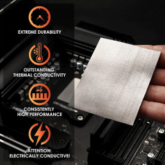 Thermal Grizzly KryoSheet 29 x 25 x 0,2 mm – Ultra Haute conductivité Thermique Graphène – Alternative Parfaite à la pâte Thermi