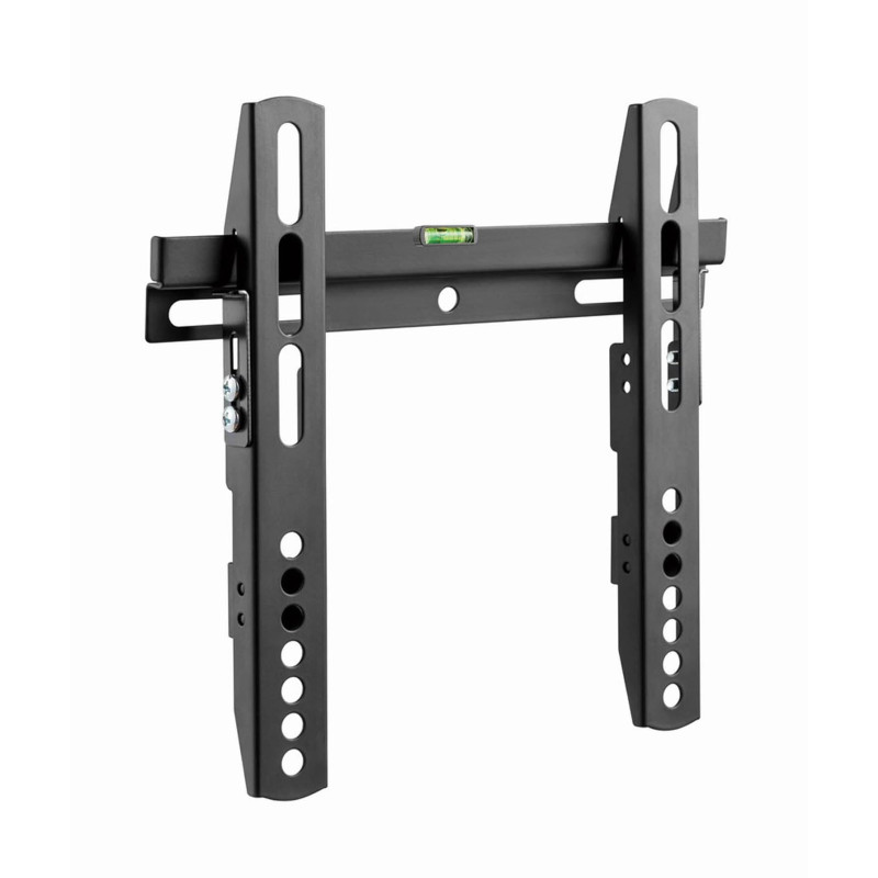 Gembird Support Mural Fixe pour TV 23–42 Pouces, Ultra-Fin 22 mm, Compatible VESA, Acier Robuste, Niveau à Bulle Intégré, Noir