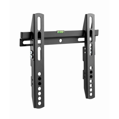 Gembird Support Mural Fixe pour TV 23–42 Pouces, Ultra-Fin 22 mm, Compatible VESA, Acier Robuste, Niveau à Bulle Intégré, Noir