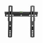 Gembird Support Mural Fixe pour TV 23–42 Pouces, Ultra-Fin 22 mm, Compatible VESA, Acier Robuste, Niveau à Bulle Intégré, Noir
