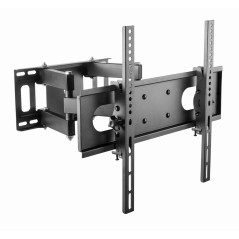 Gembird Full-Motion TV Wall Mount for 32''-55'' Screens, Double-Arm, Swivel and Tilt, VESA Compatible, Black - Enhance Your View