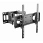 Gembird Full-Motion TV Wall Mount for 32''-55'' Screens, Double-Arm, Swivel and Tilt, VESA Compatible, Black - Enhance Your View Gembird Full-Motion TV Wall Mount for 32''-55'' Screens, Double-Arm, Swivel and Tilt, VESA Compatible, Black - Enhance Your View