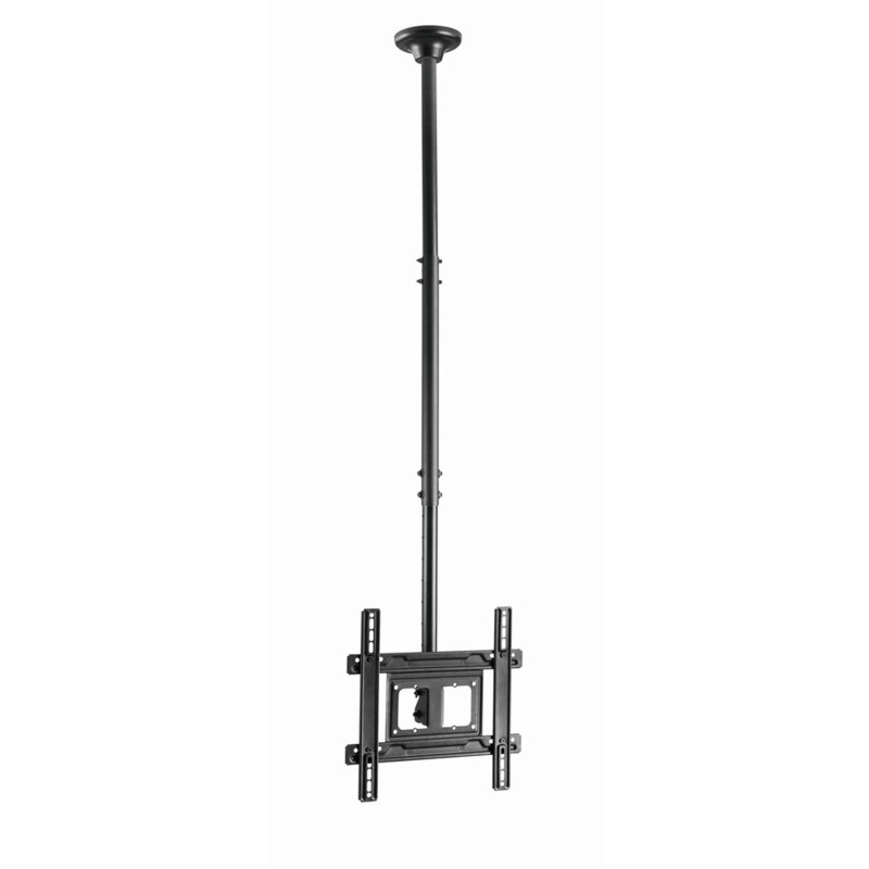 Gembird Support Plafond TV Plein Mouvement pour Écrans de 32'' à 70'', Hauteur Réglable et Pivot, Supporte jusqu'à 50 kg, Noir - Gembird Support Plafond TV Plein Mouvement pour Écrans de 32'' à 70'', Hauteur Réglable et Pivot, Supporte jusqu'à 50 kg, Noir -