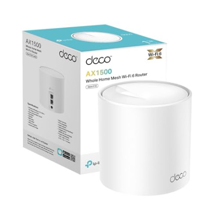 TP-Link Deco WiFi 6 Mesh AX1500Mbps Deco X10(1-Pack), Système WiFi 6 pour Toute la Maison, Installation Facile, Contrôle Parenta