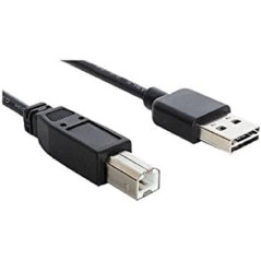 DeLOCK 3m USB 2.0 A - B m/m câble USB USB A USB B Noir