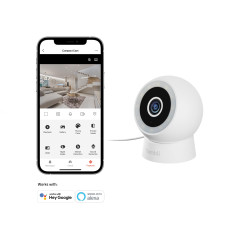 Hombli Compact Cam 2K – Caméra de Sécurité Intelligente pour Intérieur/Extérieur, Caméra CCTV Étanche 2K QHD, Objectif Grand Ang