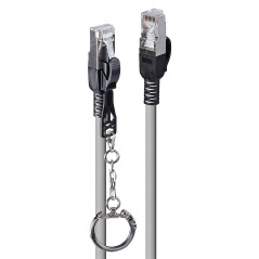 Câble réseau sécurisé Cat.6A S/FTP LSZH, Gris, 15m