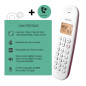 Téléphone Fixe sans Fil - LOGICOM - DECT ILOA 150 Solo - Framboise - sans répondeur Téléphone Fixe sans Fil - LOGICOM - DECT ILOA 150 Solo - Framboise - sans répondeur
