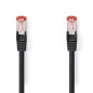 NEDIS Câble réseau catégorie 6 - Fiche RJ45 - Connecteur RJ45 - S/FTP - 1,50 m - Rond - LSZH - Noir - Étiquette NEDIS Câble réseau catégorie 6 - Fiche RJ45 - Connecteur RJ45 - S/FTP - 1,50 m - Rond - LSZH - Noir - Étiquette