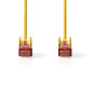 NEDIS Câble réseau CAT6 - Fiche RJ45 - Connecteur RJ45 - S/FTP - 2 m - Rond - LSZH - Jaune - Étiquette NEDIS Câble réseau CAT6 - Fiche RJ45 - Connecteur RJ45 - S/FTP - 2 m - Rond - LSZH - Jaune - Étiquette
