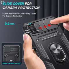 LeYi Coque pour Samsung Galaxy A22 5G avec 2 Verre Trempé, 360 Full Body Protection de la Caméra en PC Dur Anti-Chut Renforcée A