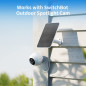 SwitchBot Panneau Solaire pour Caméra Extérieur, Panneau Solaire 5W pour Caméra de Sécurité Rechargeable, Réglable à 360°, Alime