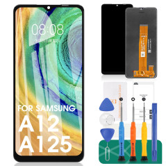 Écran de rechange pour Samsung Galaxy A12 Écran LCD de rechange SM-A125 Écran tactile SM-A125F Écran tactile SM-A125M Assemblage