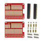 Switian 2PCS PCB Prototype Double Face - Carte Circuit Imprimé Compatible Raspberry Pi 2/B+/A+ avec en-têtes et Vis Incluses Switian 2PCS PCB Prototype Double Face - Carte Circuit Imprimé Compatible Raspberry Pi 2/B+/A+ avec en-têtes et Vis Incluses