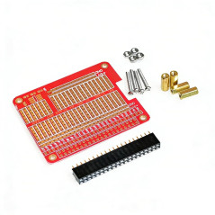 Switian 2PCS PCB Prototype Double Face - Carte Circuit Imprimé Compatible Raspberry Pi 2/B+/A+ avec en-têtes et Vis Incluses