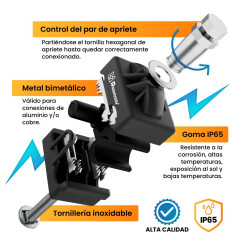 Todoelectrico Connecteur de perçage étanche pour les connexions de câbles porteurs de courant sans risque de contact électrique