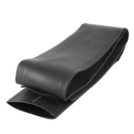 sourcingmap Gaine thermorétractable 1 mètre de 50 mm de diamètre rapport 2:1 chaleur rétractable de recul Noir