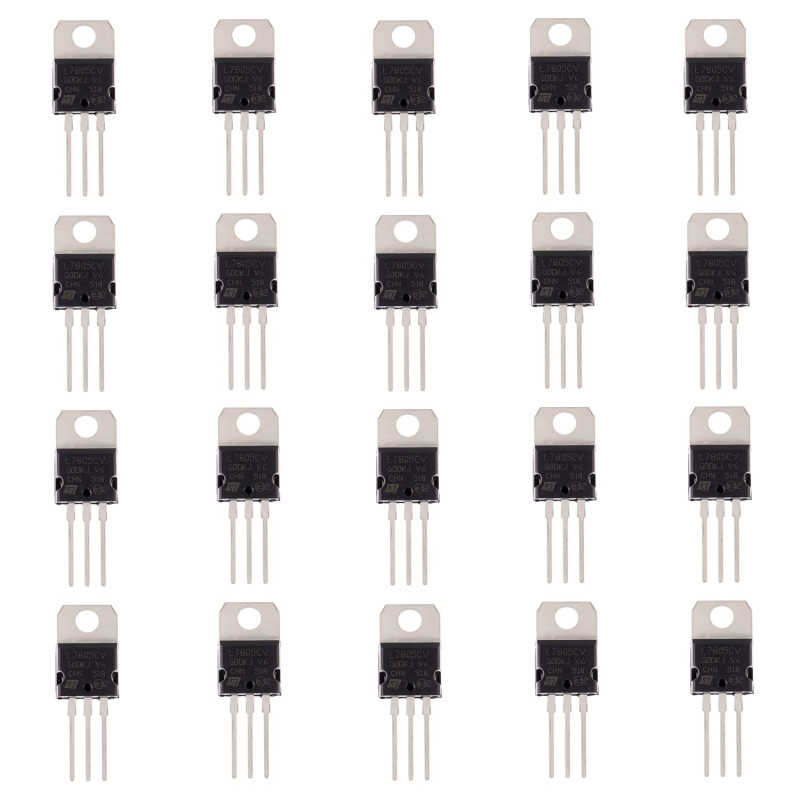 BOJACK IC L7805CV Régulateur de tension sortie 5 V 1,5 A Circuits intégrés L7805 Régulateurs de tension linéaires positifs TO-22 BOJACK IC L7805CV Régulateur de tension sortie 5 V 1,5 A Circuits intégrés L7805 Régulateurs de tension linéaires positifs TO-22