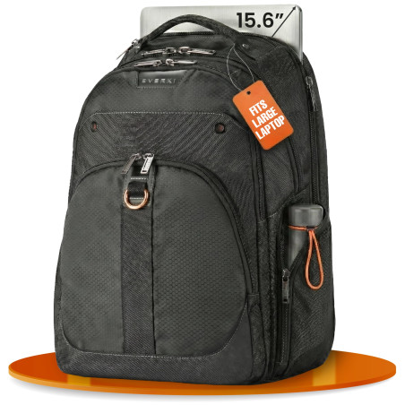 Everki Atlas sac à dos ordinateur 29,5 L – sac de voyage pour femme et homme, sac travail/voyage, compatible ordinateurs 15,6",