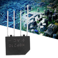 Garosa Pont de diode 1000V 2A d'avance de Pont de redresseur de Pont KBP210 Plat pour Le Circuit électronique(10 pièces)
